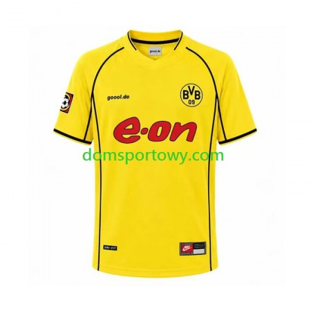 Koszulka Borussia Dortmund Retro Domowe Koszulki Piłkarskie 2002 Krótki Rękaw